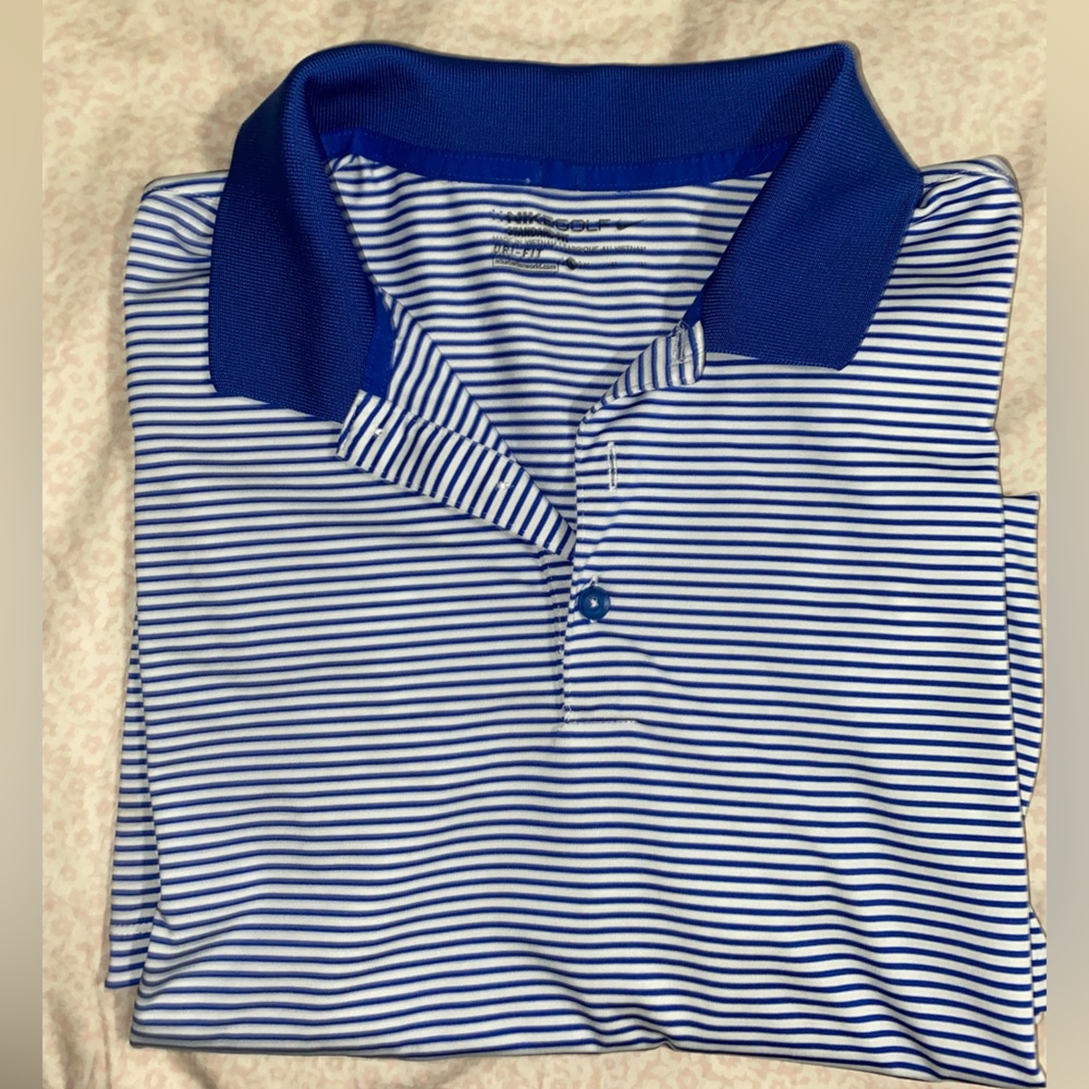 Blue Nike Golf Polo